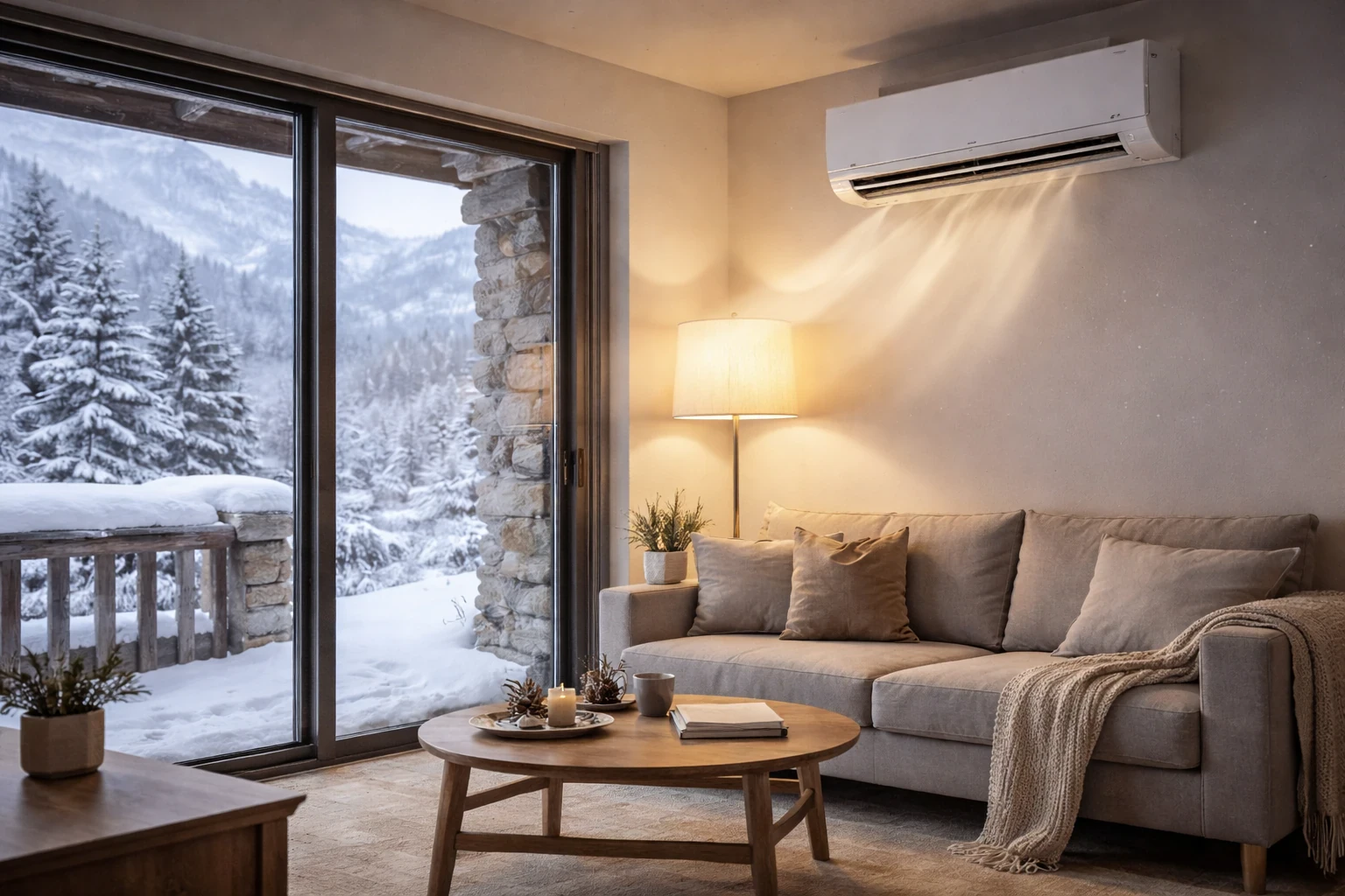 climatisation reversible dans un logement de montagne