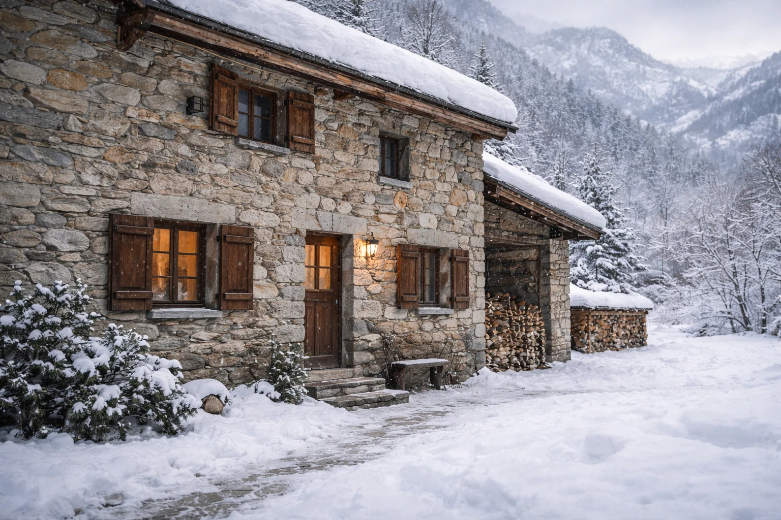 vieille maison de montagne