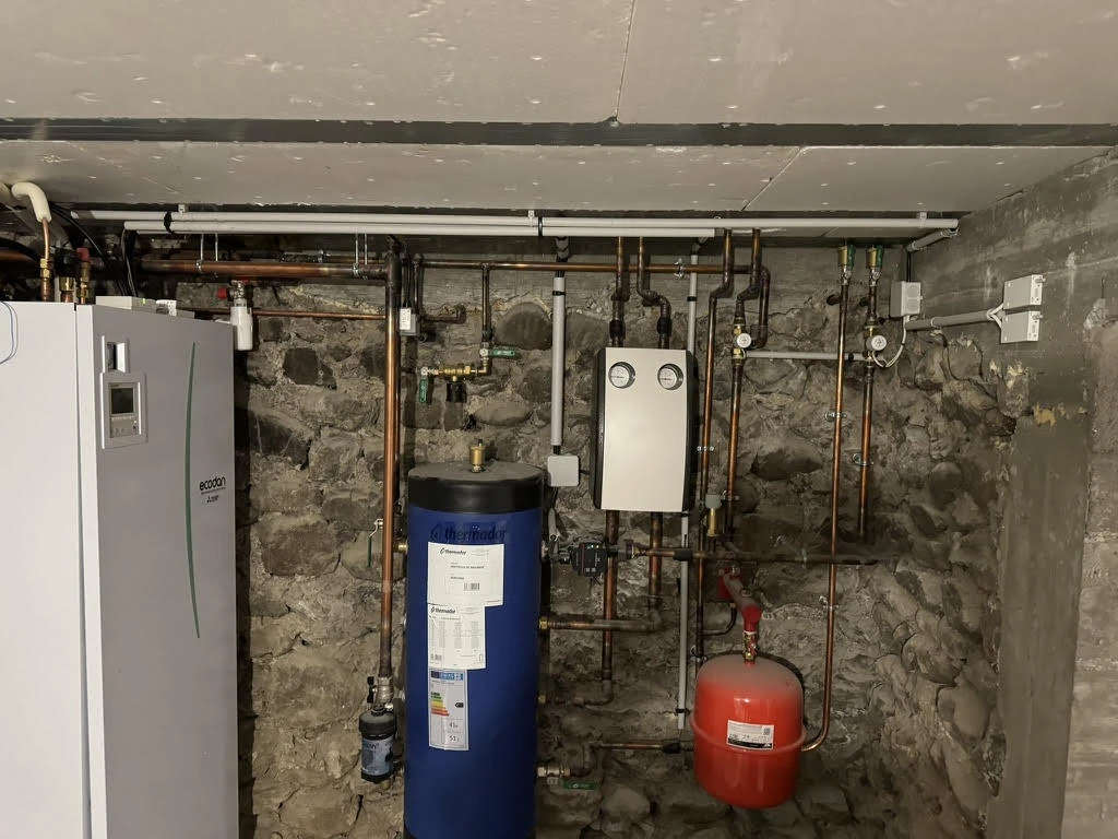 Remplacement d’une chaudière gaz par une pompe à chaleur air eau à gap, vue 1